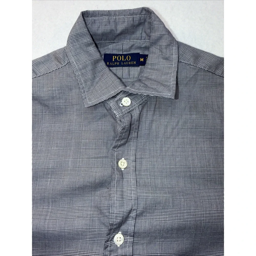 Polo Ralph Lauren Men's Oxford Cloth Button Down, Blue Gray,  Size Medium M